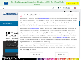 'stethoscope.eu' screenshot