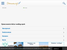 'asiunia.streszczenia.pl' screenshot