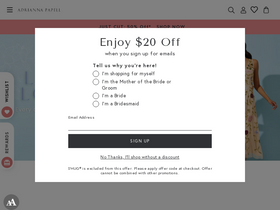 'adriannapapell.com' screenshot