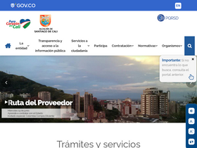 'cali.gov.co' screenshot