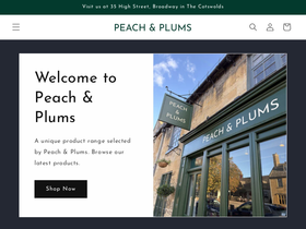 peachandplums.com homepage screenshot