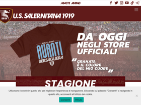 'ussalernitana1919.it' screenshot
