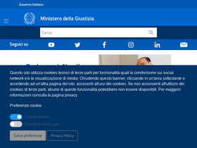 'giustizia.it' screenshot