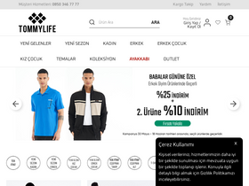 'tommylife.com.tr' screenshot