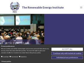 'renewableinstitute.org' screenshot