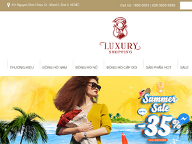 'luxshopping.vn' screenshot