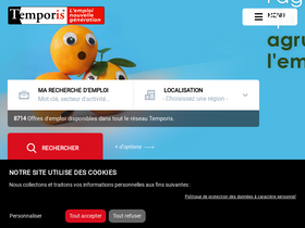 'temporis-franchise.fr' screenshot