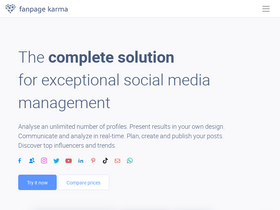 'fanpagekarma.com' screenshot
