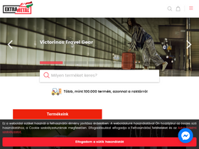 'extrametal.hu' screenshot