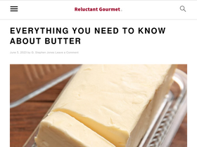 'reluctantgourmet.com' screenshot