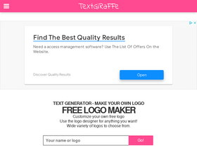 'textgiraffe.com' screenshot