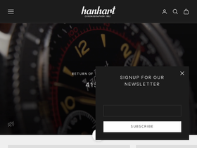 hanhart.jp homepage screenshot