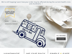 napoleonbunnyparte.com homepage screenshot