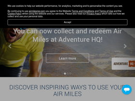 'airmilesme.com' screenshot