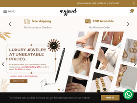 'myjewelindia.com' screenshot