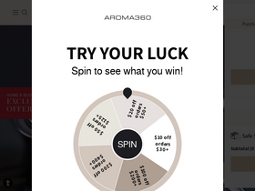 'aroma360.com' screenshot