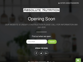 absnutrition.com homepage screenshot