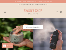 beautyshopbellaire.com homepage screenshot