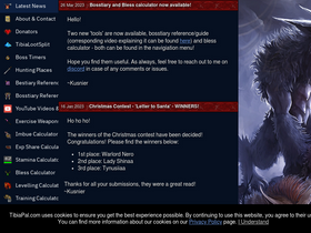 'tibiapal.com' screenshot