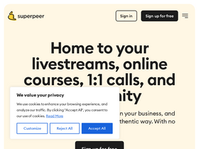 'superpeer.com' screenshot