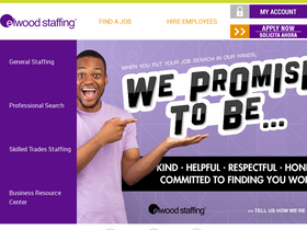'elwoodstaffing.com' screenshot