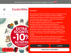 'conforama.it' screenshot