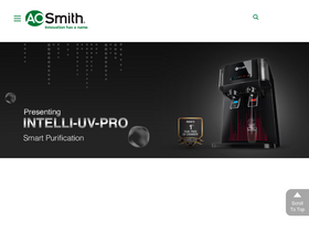 'aosmithindia.com' screenshot