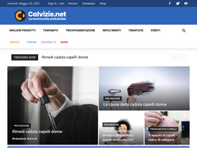 'calvizie.net' screenshot