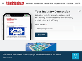 'athleticbusiness.com' screenshot