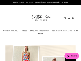 coastalposhboutique.com homepage screenshot