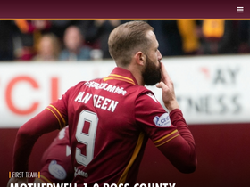 'motherwellfc.co.uk' screenshot