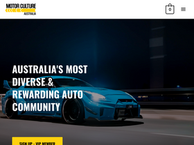 'motorcultureaustralia.com' screenshot