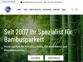 bambus-parkett.de homepage screenshot