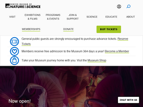 'dmns.org' screenshot