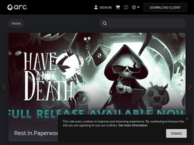 'arcgames.com' screenshot