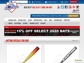 'cheapbats.com' screenshot