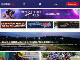 'sportingpost.co.za' screenshot