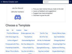 'meme-creator.com' screenshot