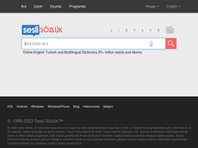 'seslisozluk.net' screenshot