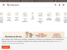 'kaffekapslen.fr' screenshot