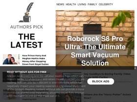 'authorspick.com' screenshot