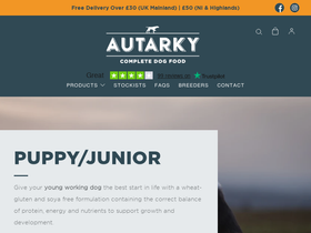 autarkyfoods.co.uk homepage screenshot