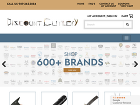 'discountcutlery.net' screenshot