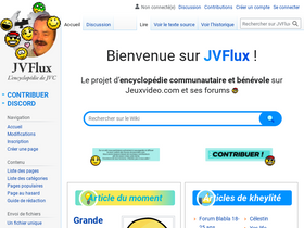 'jvflux.fr' screenshot
