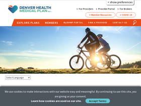 'denverhealthmedicalplan.org' screenshot