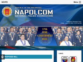 'napolcom.gov.ph' screenshot