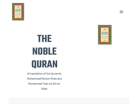 'noblequran.com' screenshot