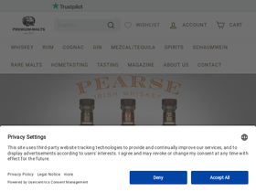Premium Malts homepage screenshot