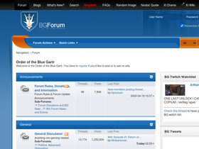 'bluegartr.com' screenshot