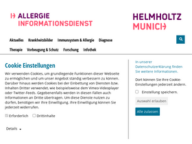 'allergieinformationsdienst.de' screenshot